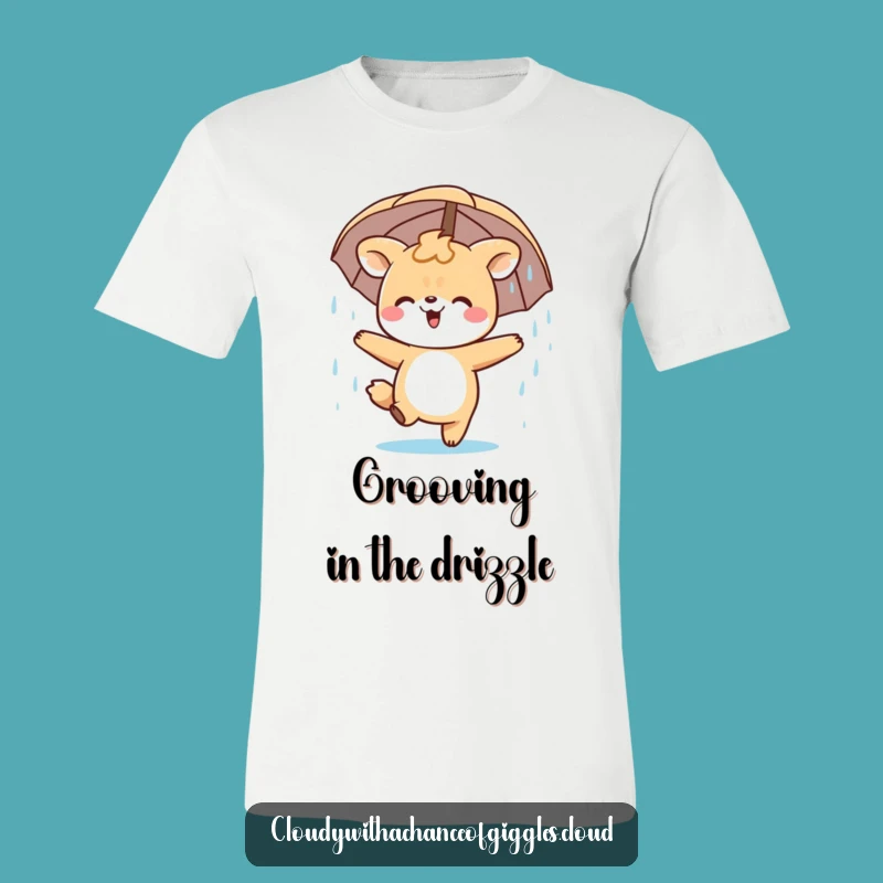 Funny Animal Rain Dance T-Shirt: Happy Character's Joyful Shower, Best Funny Gift