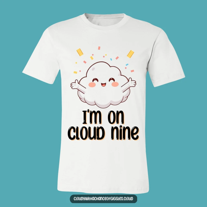 Funny Cloud Confetti Tee: Wear Your Joy with this Hilarious and Graphic Shirt