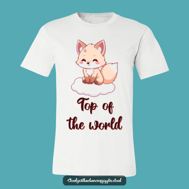 Funny Fox Cloud Cruiser T-Shirt: Adorable & Hilarious Tee for Fun Times