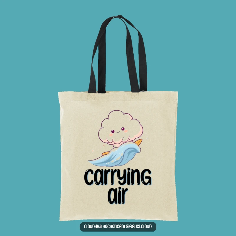 Funny Surfing Cloud Animal Tote Bag - Carry Your Dreams On The Go!