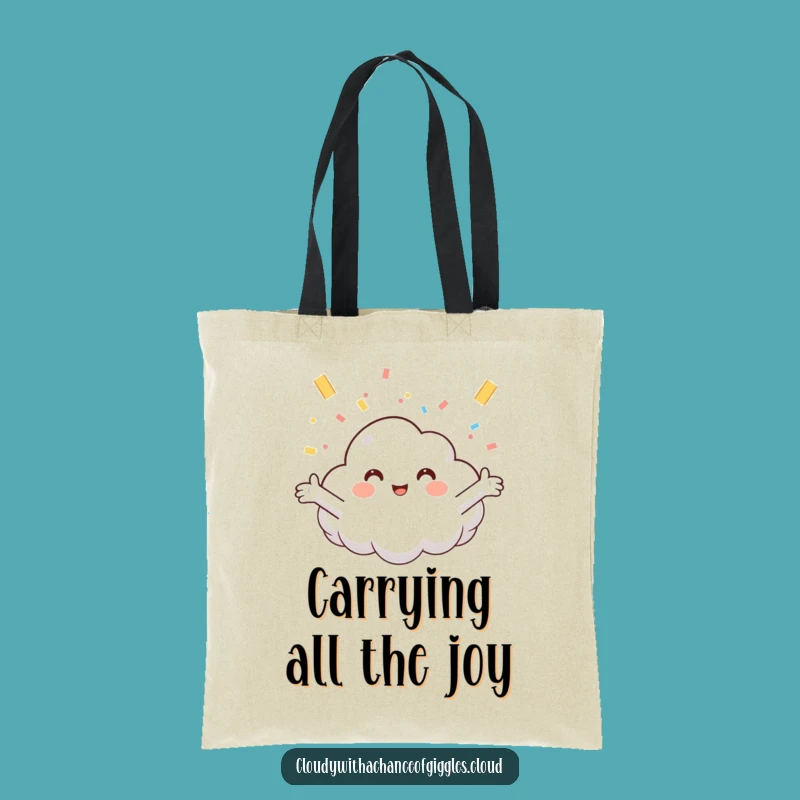 Funny Cloud Confetti Tote Bag: Your Hilarious Carry-All for Everyday Fun