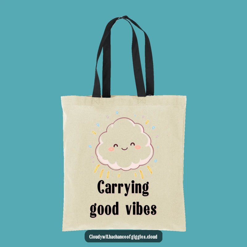 Funny Cloud Rainbow Tote Bag - Joyful and Hilarious Accessory