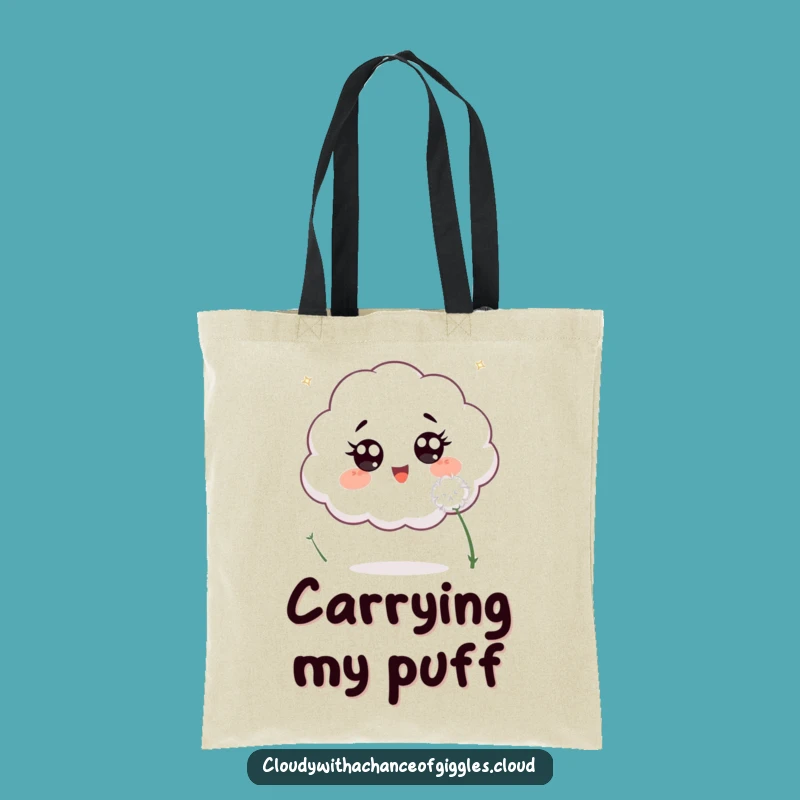 Funny Cloud Dandelion Tote Bag: Carry Your Essentials with Playful Style