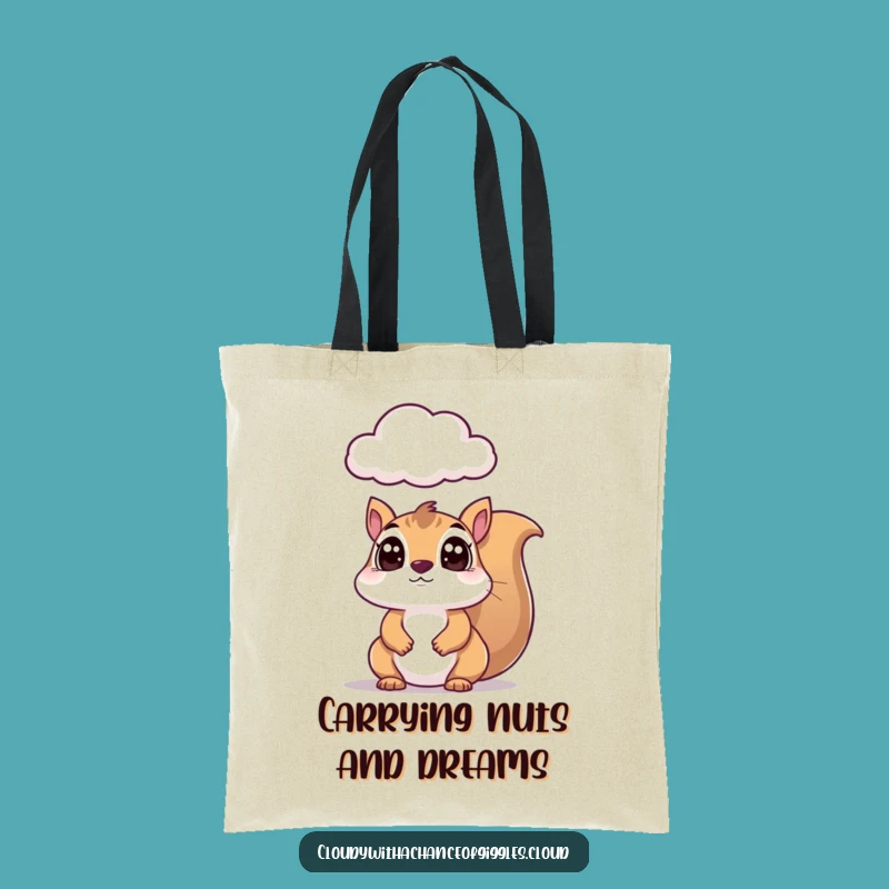 Funny Squirrel Cloud Watcher Tote Bag: Stylish & Hilarious Eco-Friendly Carryall