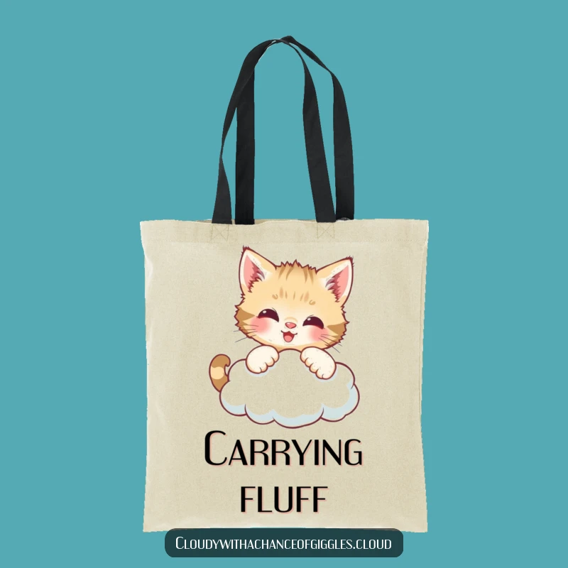 Funny Kitten Cloud Companion Tote Bag - Carry Your Fun Everywhere